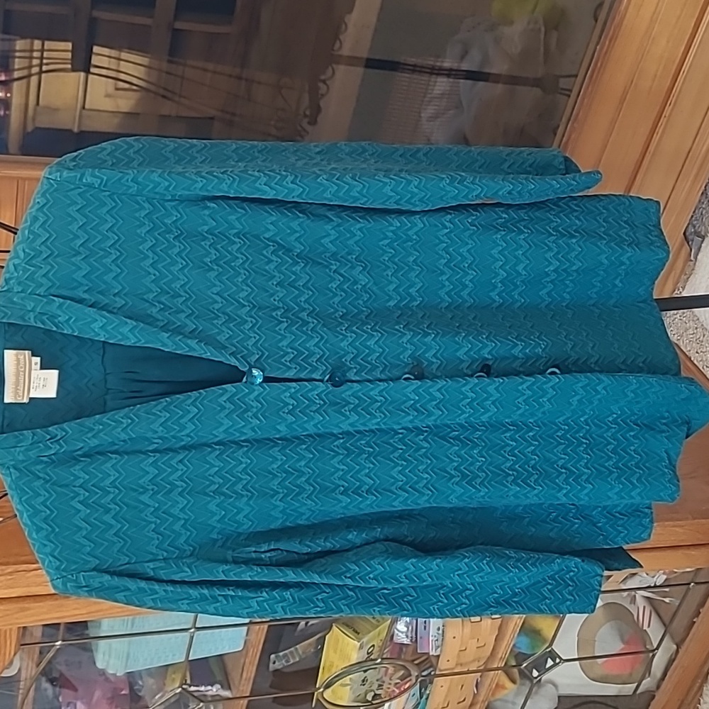 2 Pieces -- Coldwater Creek Teal Green Tunic Pantsuit